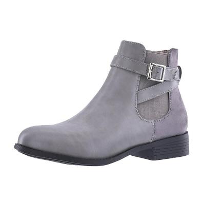 Bottes Femme Chelsea Bottines Chunkyrayan C298Grey42