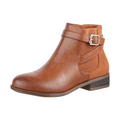 Bottes Femme Chelsea Bottines Chunkyrayan C298Camel42