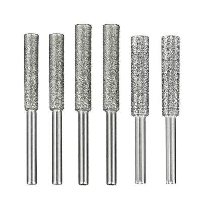 Lot de 6 roues d'aff�tage diamant pour tron�onneuse en m�tal, alliage d'acier...