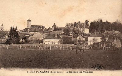 Pin l'Emagny   L'�glise et le ch�teau