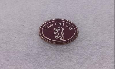 EB146 pin's Peugeot Club Pin's Rise couleur Bordeaux arthus bertrand