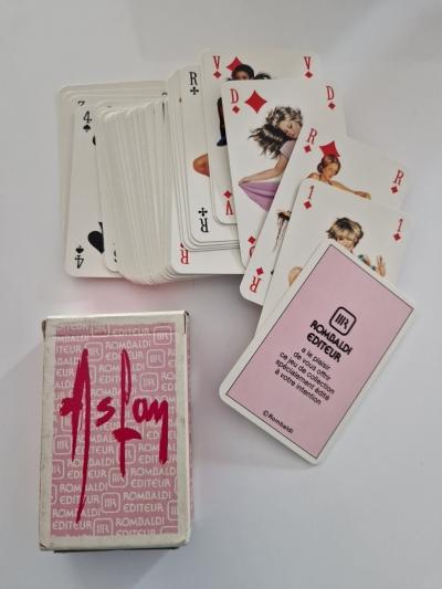 ASLAN JEUX DE 54 CARTES ANCIEN PIN UP TBE DESSIN ILLUSTRATION