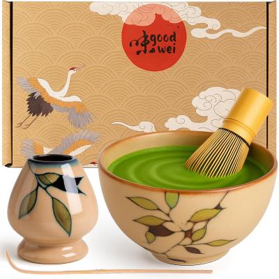 Matcha Kit | Bol Matcha Artisanal Chawan, Cuill�re e Fouet � Matcha avec Supp...