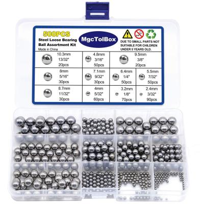 500 Bille acier, Roulement � billes en acier pour v�los, locomotives, motos, ...