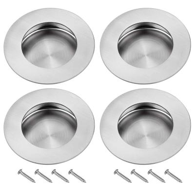 Poignee Porte Coulissante Encastr�es en Acier 304 Inoxydable Poign�es Rondes ...