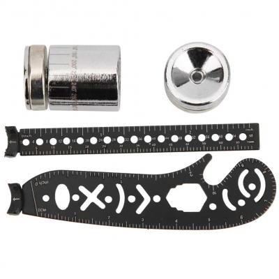 R�gle de dessin  Outil de r�gle de dessin multifonction en fer noir, mesure d...