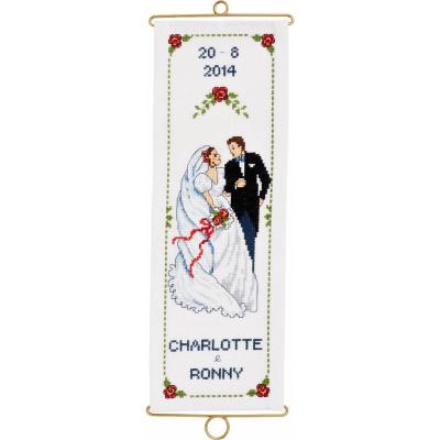 Kit de broderie au point de croix pour mariage