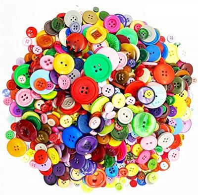 2000 Pi�ces Boutons Color�s Artisanat Bouton Rond pour Enfants, Bouton de Cou...