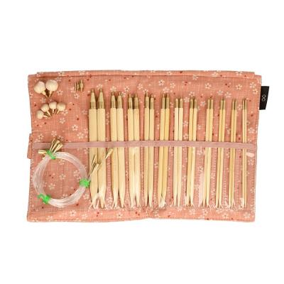 KA5782603 Kit de tricot rond en bambou, rose, standard