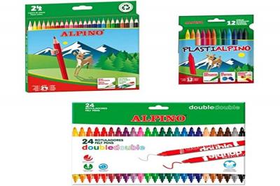 Pack Fournitures Scolaires | 24 Crayons de Couleur   24 Feutres Standard   Po...