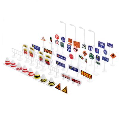 56 Pi�ces Jouets De Barricade Jouet Cognitif Panneaux De Jouets De Circulatio...