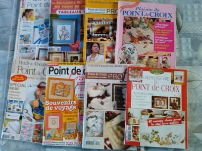 Revues  Point de croix  lot de 8 occasion tbe (lot e)