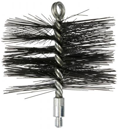 2036-5 Brosse pour tuyau de po�le en fil d'acier avec filetage m�le M12, 150 ...