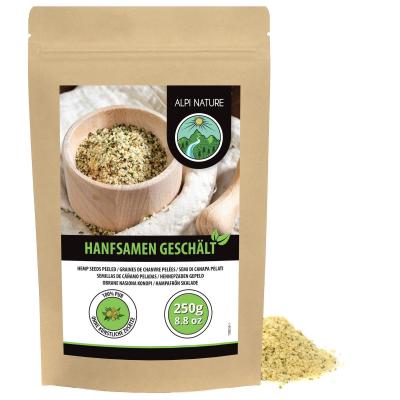Chanvre Graine D�cortiqu�es 250g, Graines de Chanvre Enti�res D�cortiqu�es