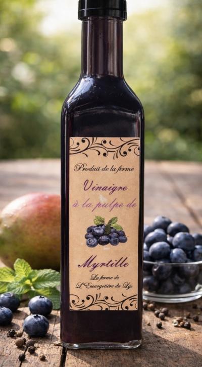 Vinaigre � la pulpe de myrtille   250 ml   Produit fermier artisanal