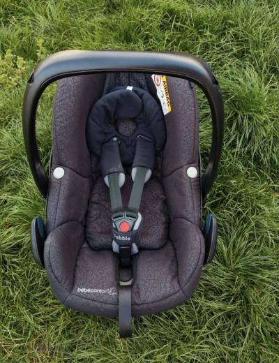 Cosy Noir Et Gris L�opard   Siege Auto Groupe 0  Bebe Confort Pebble