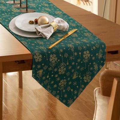 Chemin de Table No�l Brod� Chemin De Table D�cor Flocon de Neige Nappe de Tab...