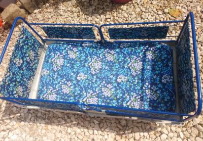 Lit parapluie valise pliant Youpla Do 2000 ann�es 60-70 Lit d'appoint b�b�