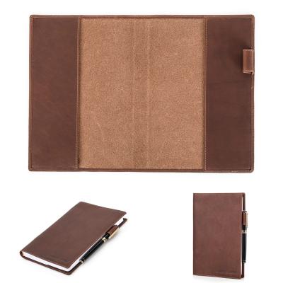 Couverture en cuir v�ritable pour carnet de notes A5-B5, couverture en cuir v...