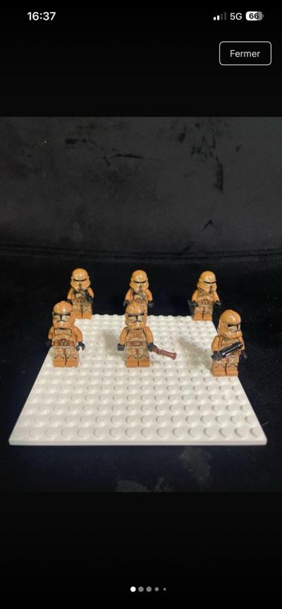 Lego Star Wars Mini figurine Clone Troph�e Geonosis.    Sw0605 Sw0606