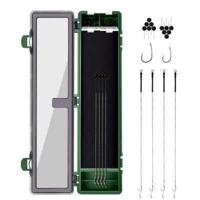 Bo�te de rangement Stiff Hair Rig Tackle Box avec 4 fixations, 12 broches et ...