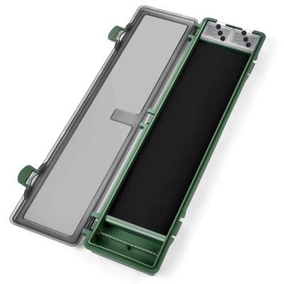 Bo�te de Rangement pour Accessoires de P�che � la Carpe, Vert, Rigide avec 12...
