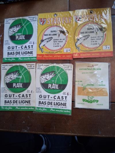 Lot de bas de ligne pour la p�che � la mouche au fouet.