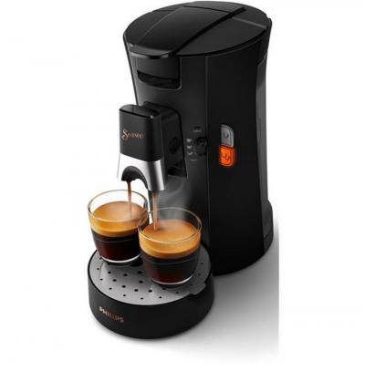 philips cafeti�re � dosettes 1bar 1450w noir intense csa240.61