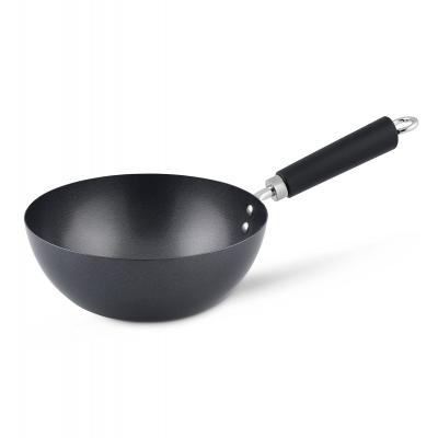 Mini Wok Acier au Carbone, 20cm, Excellence, Poele Wok Induction-Compatible a...