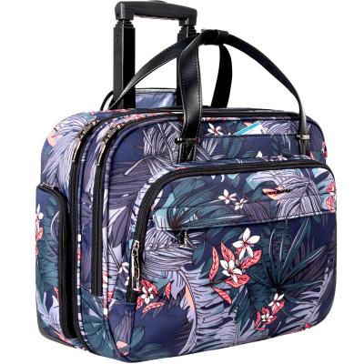 Sacoche � roulettes pour ordinateur portable pour femmes, sac de voyage � rou...