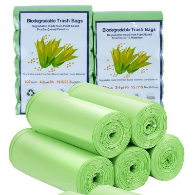 Lot de 100 petits sacs poubelle �pais biod�gradables � p�dale pour bureau, sa...