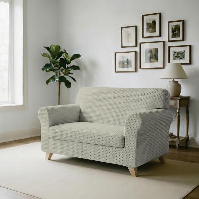 Iris  Housse de canap� �lastique, 96% Polyester   4% �lastom�tre, Cr�me, 2 Pl...