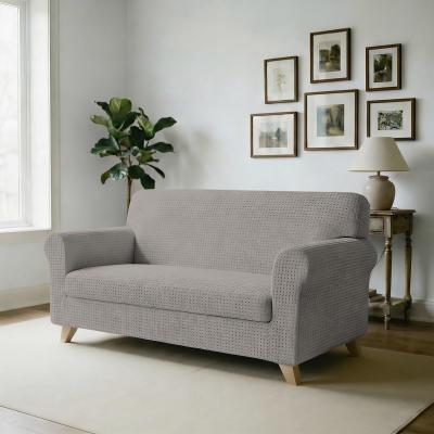 Iris  Housse de canap� �lastique, 96% Polyester   4% �lastom�tre, Gris Tourte...