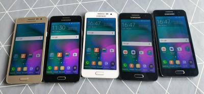 Lot de 5 T�l�phones Smartphone Samsung Galaxy A3 16Go d�bloqu�