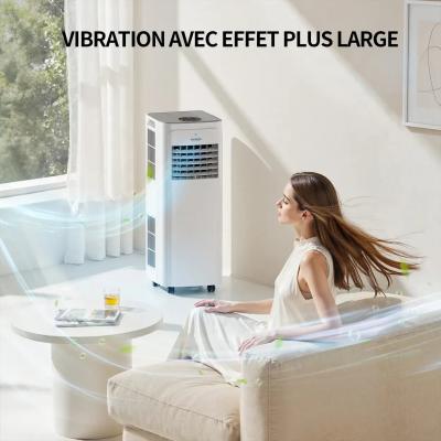 CLIMATISEUR PORTABLE 9000 BTU 2.7KW CLASSE A GAZ R290 4 EN 1 MOBILE TELECOMMANDE