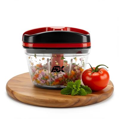 Hachoir et robot de cuisine manuel multifonction avec poign�e et couvercle, h...