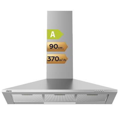 CAS9201A Hotte Aspirante 90 cm Classe A  370m�-h  Recyclage ou Evacuation  Ch...