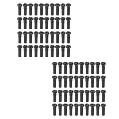 80pcs Mamelons de Rayon de V�lo, Fer 14mm Chapeaux de Roue de V�lo Embouts D'...