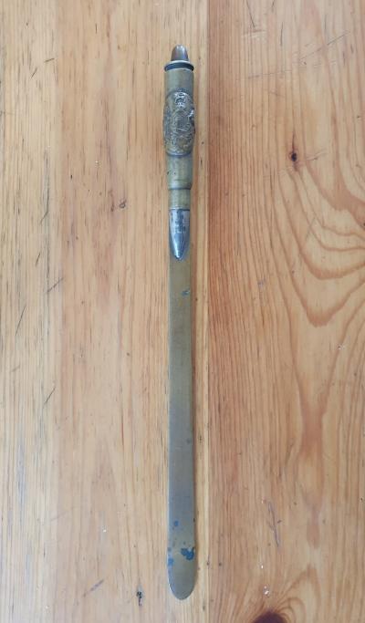 militaria coupe papier artisanat de tranch�e british 14-18 travail de poilu WW1