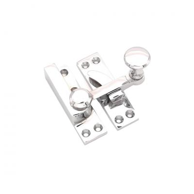 Loquet de fen�tre coulissante en laiton massif de style victorien en chrome poli