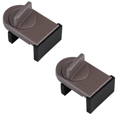 Lot de 2 verrous de s�curit� r�glables pour fen�tre coulissante
