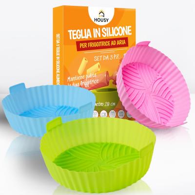 3 plaques pour friteuse � air   accessoires en silicone   r�cipients pour pan...