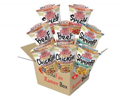 Ramen Box  8 pi�ces Cup Ramen Nouilles Instantan�es Assorties  Facile � Pr�pa...