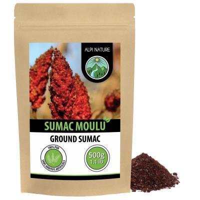 Sumac Epice en Poudre 500g, Baies de Sumac S�ch�es et Moulues M�lang�es avec ...