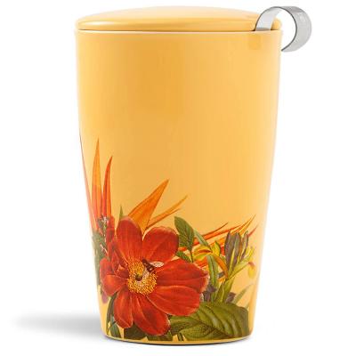 Kati Cup Tasse � th� en c�ramique avec infuseur et couvercle pour infuser Par...