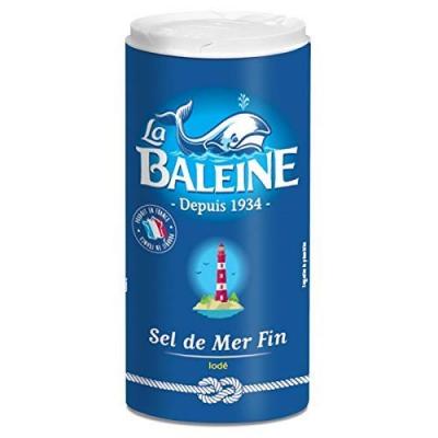 LA BALEINE  Sel Fin De Mer Iod� Et Fluor� Boite Verseuse 550G  Lot De 3  meil...