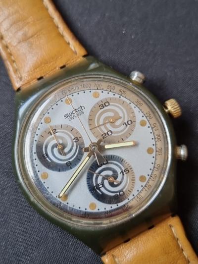 Montre Swatch Chrono Sirio AG 1991 22 Rubis Fonctionne Lire Le Descriptif