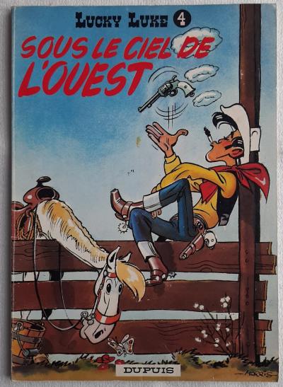 LUCKY LUKE 4 SOUS LE CIEL DE L'OUEST DUPUIS RARE EDITION DE 1971 TBE