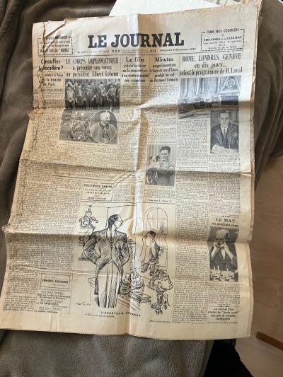 LE JOURNAL du  30 d�cembre 1934