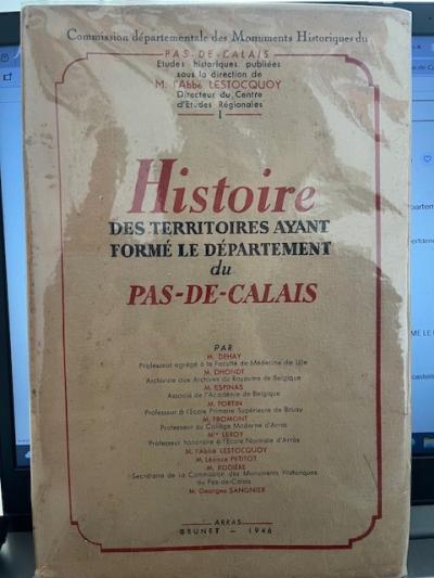 Histoire des territoires ayant form� le d�partement du Pas de Calais   1946